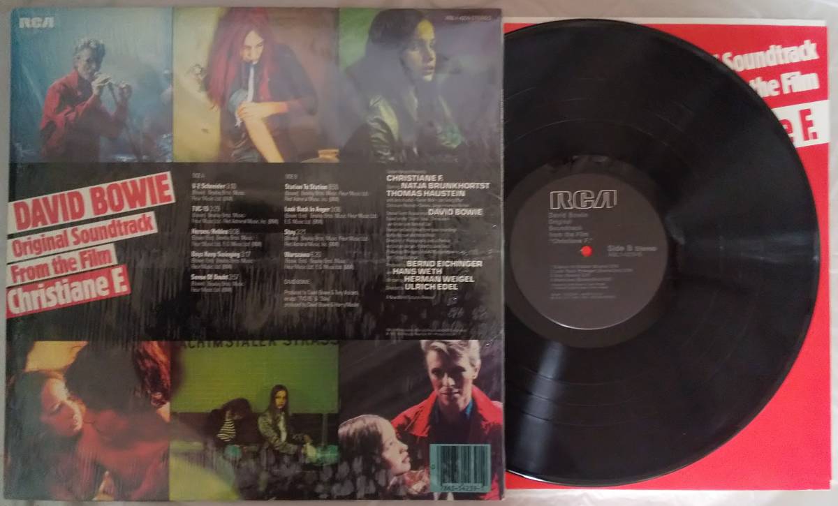 シュリンク付き美品 David Bowie/Original Soundtrack From The Film Christiane F. US Orig LP RCA ABL1-4239_画像2