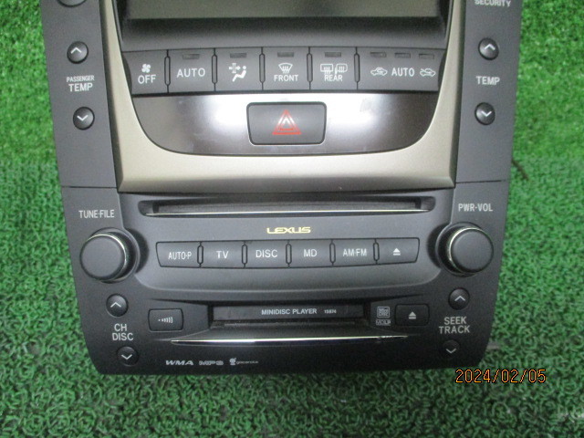 GRS191　レクサス　GS350　平成18年　純正ナビゲーション　86430-30121　地図データー　2010年　240278_画像2