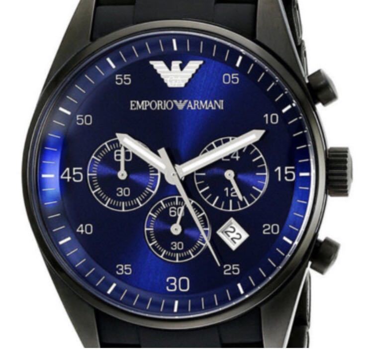 ■AR5921 エンポリオアルマーニ 腕時計 アルマーニ ウオッチ クロノグラフ 新品 送料無料 ブラック スポーツ ギフト クオーツ ARMANI