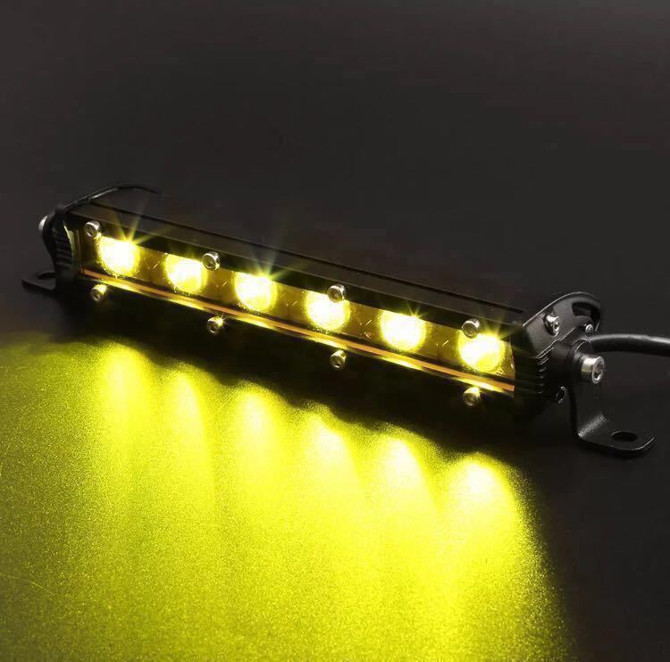 #LED light bar working light working light 7 -inch yellow 3000k yellow color foglamp Ame car Jimny Surf fj Cruiser Prado fishing . road 