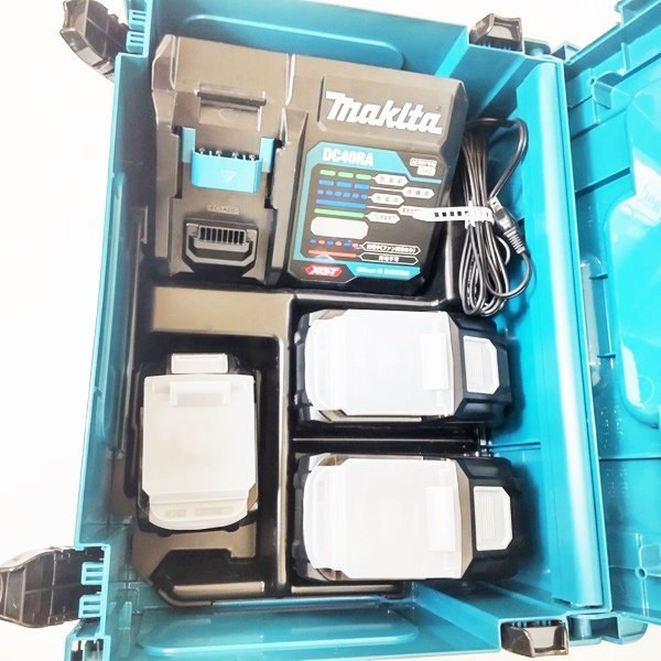 未使用品 マキタ makita パワーソースキット XGT3 A-71978 8.0Ah 40Vmax DC40RA BL4050F×2 充電器 セット 電動工具 通電確認済み HS0041_画像2