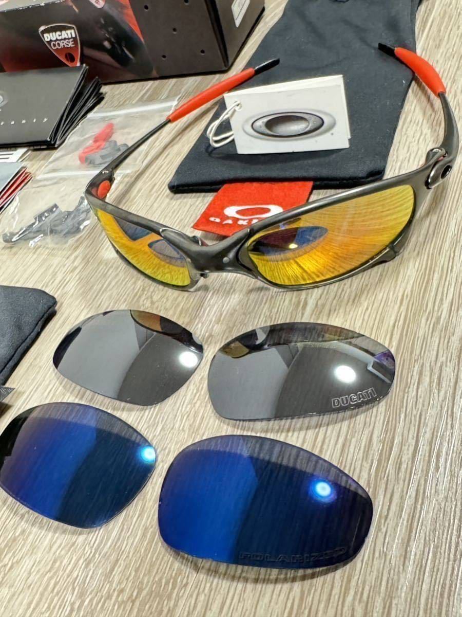 美品 オークリー OAKLEY ジュリエット JULIET カーボン フレーム ドゥカティ DUCATI 偏光 サングラス カスタム RUBY 限定 正規 紫外線 希少_画像2