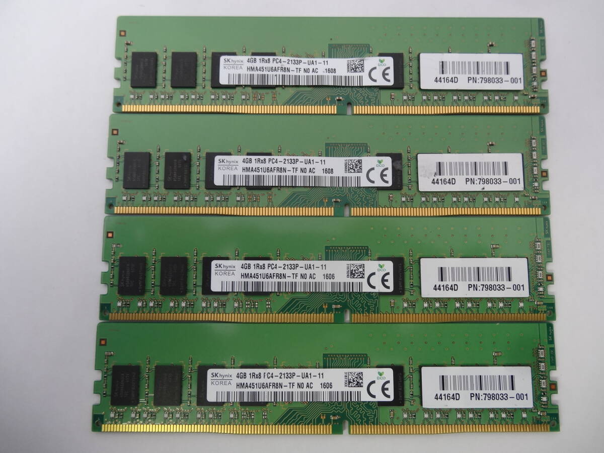 ☆SK hynix PC4-2133P 4GB×4枚（16GB) BIOS確認済☆２_画像1