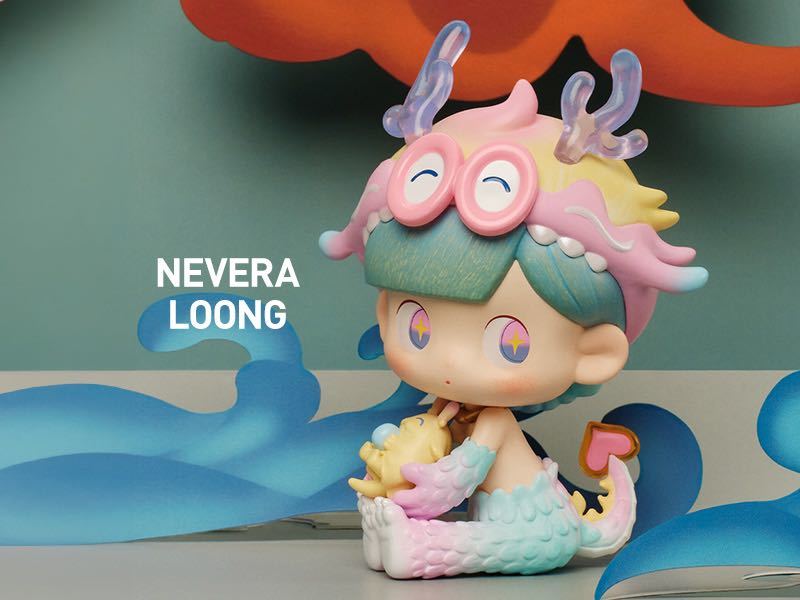 【未開封】popmart Loong Presents the Treasure シリーズフィギュアlilios Nevera Loong Lilios送料無料の画像1