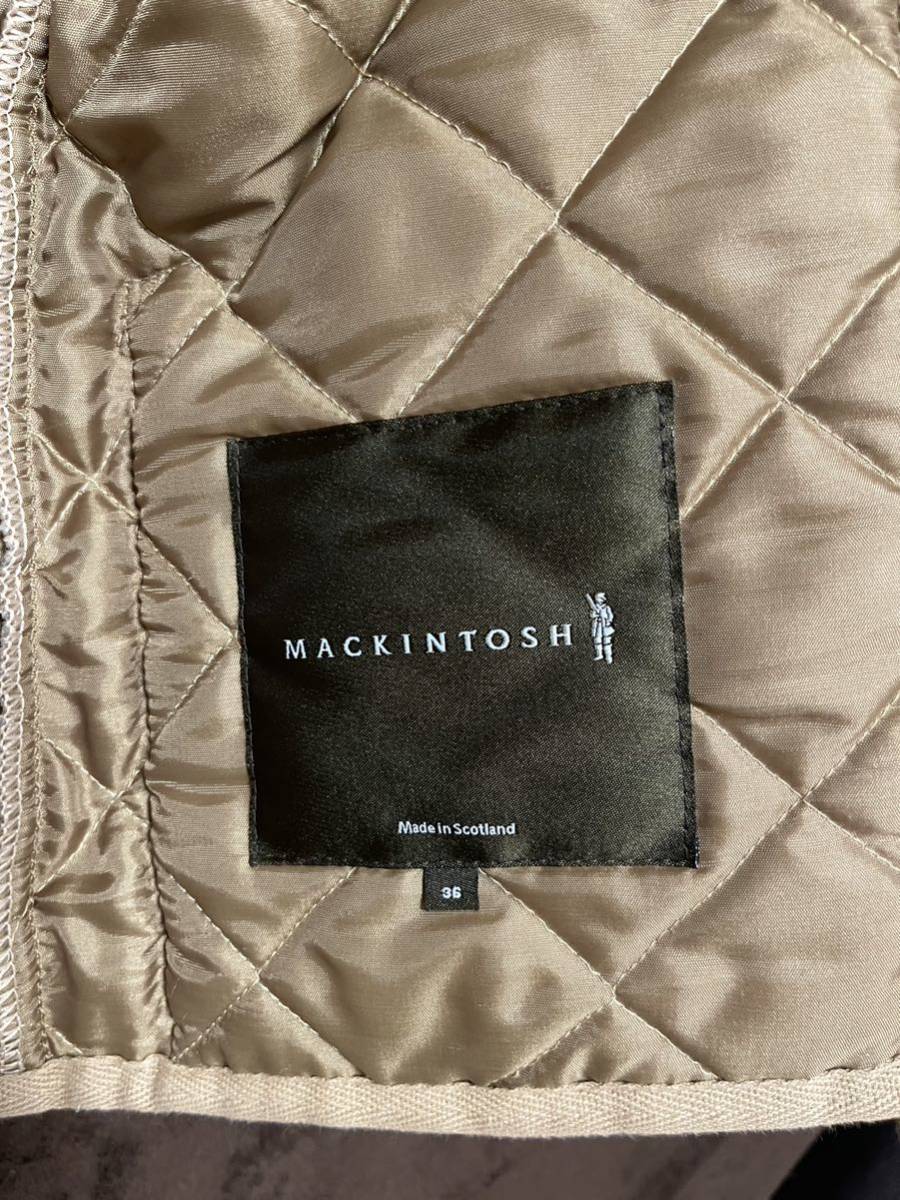 MACKINTOSH マッキントッシュ キルティングジャケット MADE IN SCOTLAND サイズ36 ゴールド_画像6