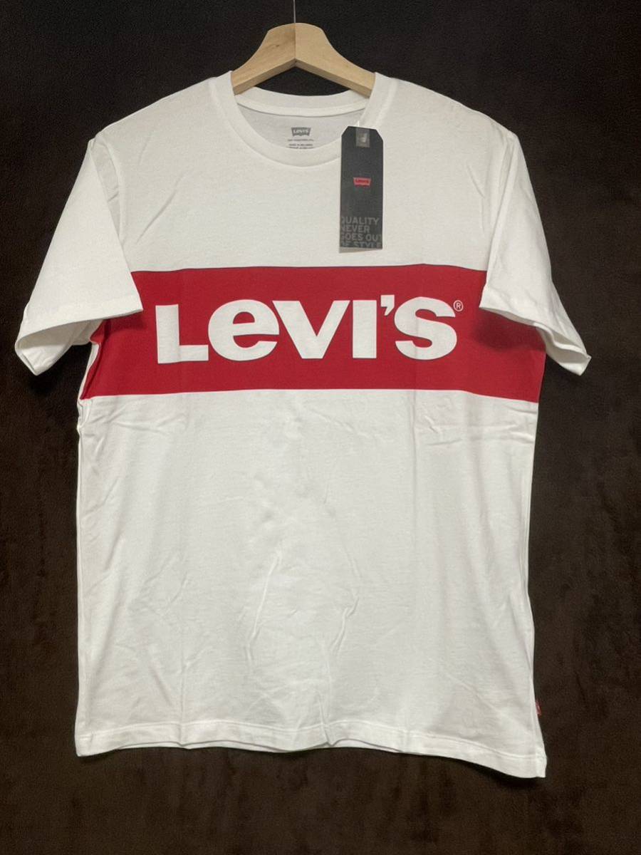 【新品未使用】LEVIS リーバイス 半袖 プリントTシャツ サイズM ホワイト_画像1