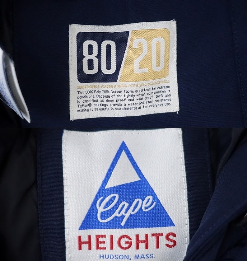 //ケープハイツ cape HEIGHTS *フーデッドダウンコート*Sネイビー紺アウタージャケットフード付き(jk1-2402-105)【12B42】_画像9