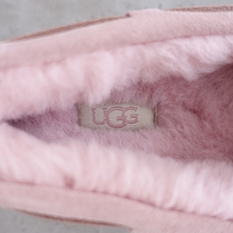 //【未使用/定価2万】アグ UGG *W DAKOTA レザースリッポン 23/22.5*ピンク皮革靴モカシンシューズ(sh5-2401-27)【42A42】_画像8