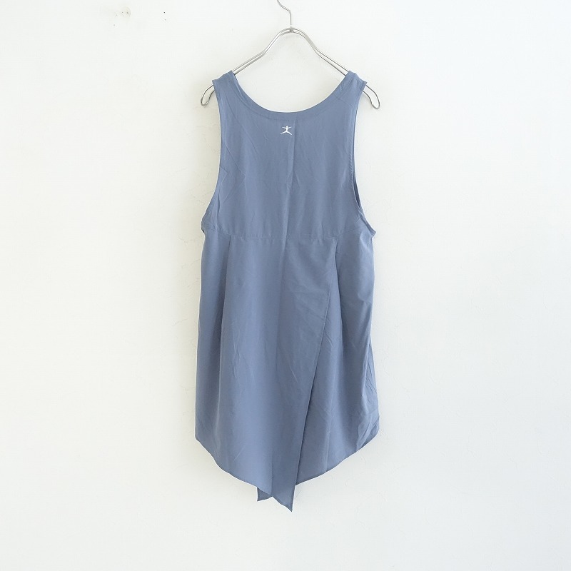 //【美品】ダンスキン DANSKIN *YOGI CLOTH TANK タンクトップ*M-DAノースリーブシャツブルーグレー(33-2402-32)【02B42】_画像2