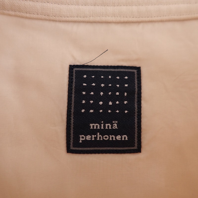 //【定価3.5万】ミナペルホネン mina perhonen *birdリネンエンブロイダリーAラインスカート*36刺繍ベージュ(sk2-2402-108)【62B42】_画像8