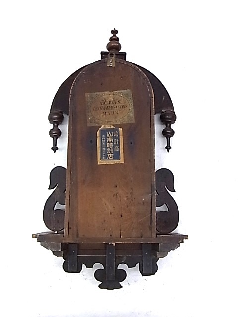 e11243　愛知県時計　CLOCK-MAKERS' UNION'S MARK　壁時計　掛け時計　柱時計　振子時計　ジャンク品_画像6