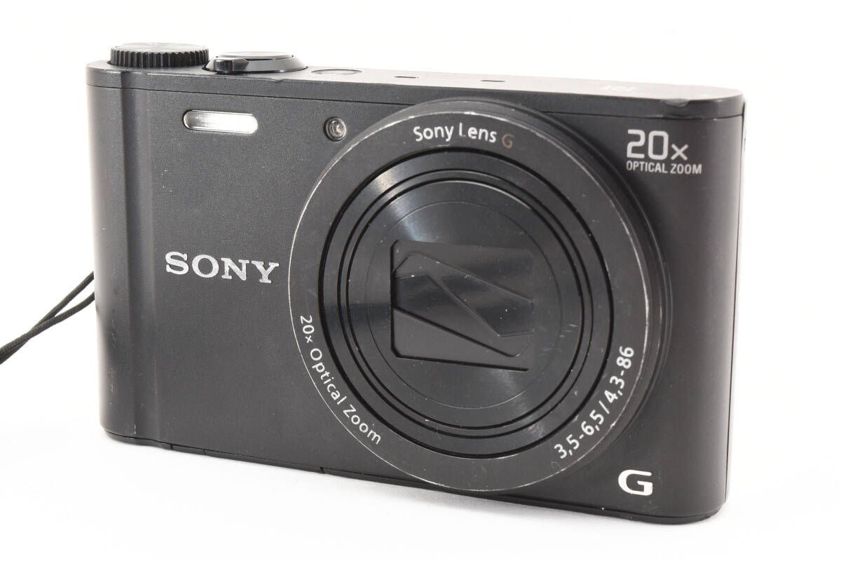 【45】SONY ソニー Cyber-shot サイバーショット DSC-WX350 ブラック コンパクトデジタルカメラ 動作未確認_画像2