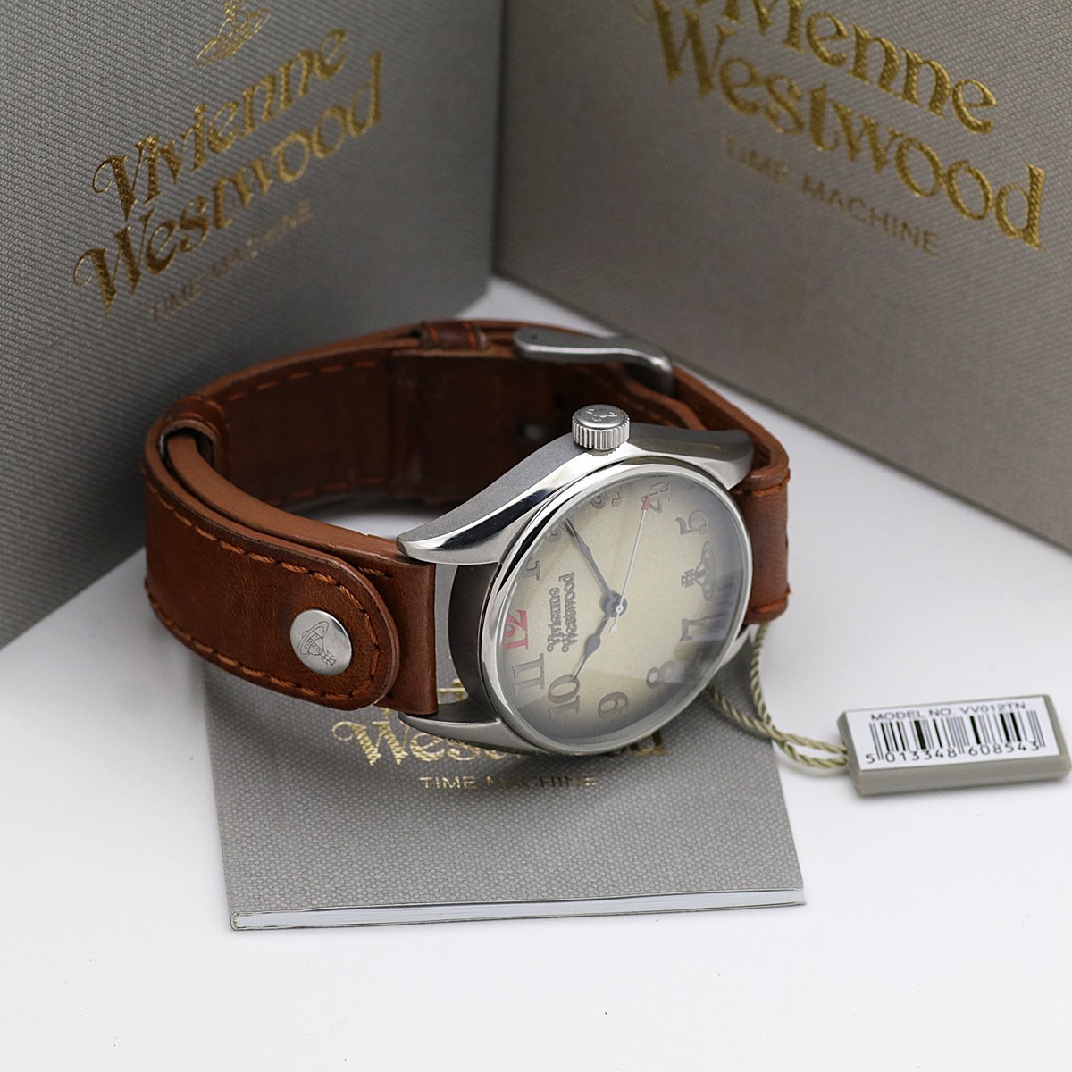 良品 電池交換済 Vivienne Westwood ヴィヴィアンウエストウッド ヘリテージ VV0012TN SS メンズ クォーツ 箱保取タグの画像9