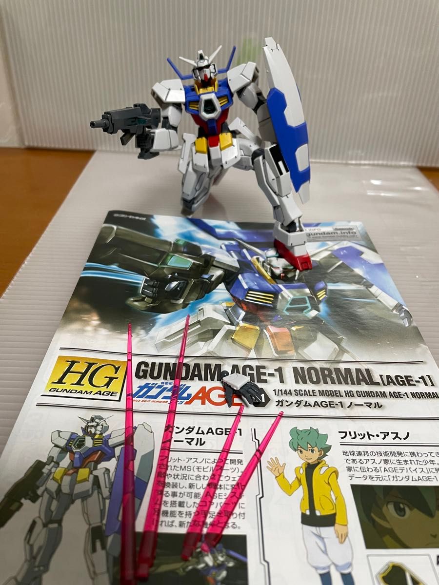 ガンプラ HG  か ガンダムAGE-1 NORMAL素組品　バンダイ