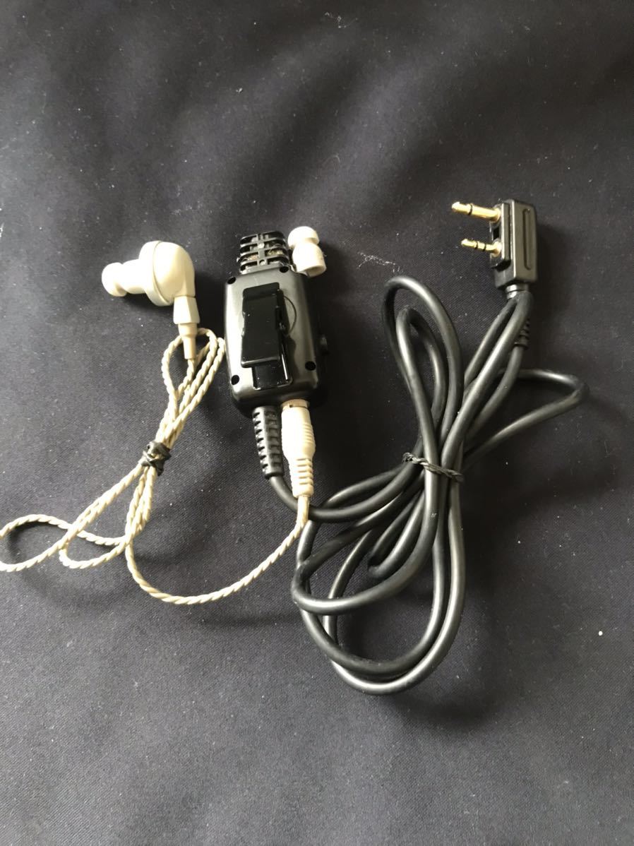 ICOM HM-179L earphone mike ro ho n2 pin L type connector 