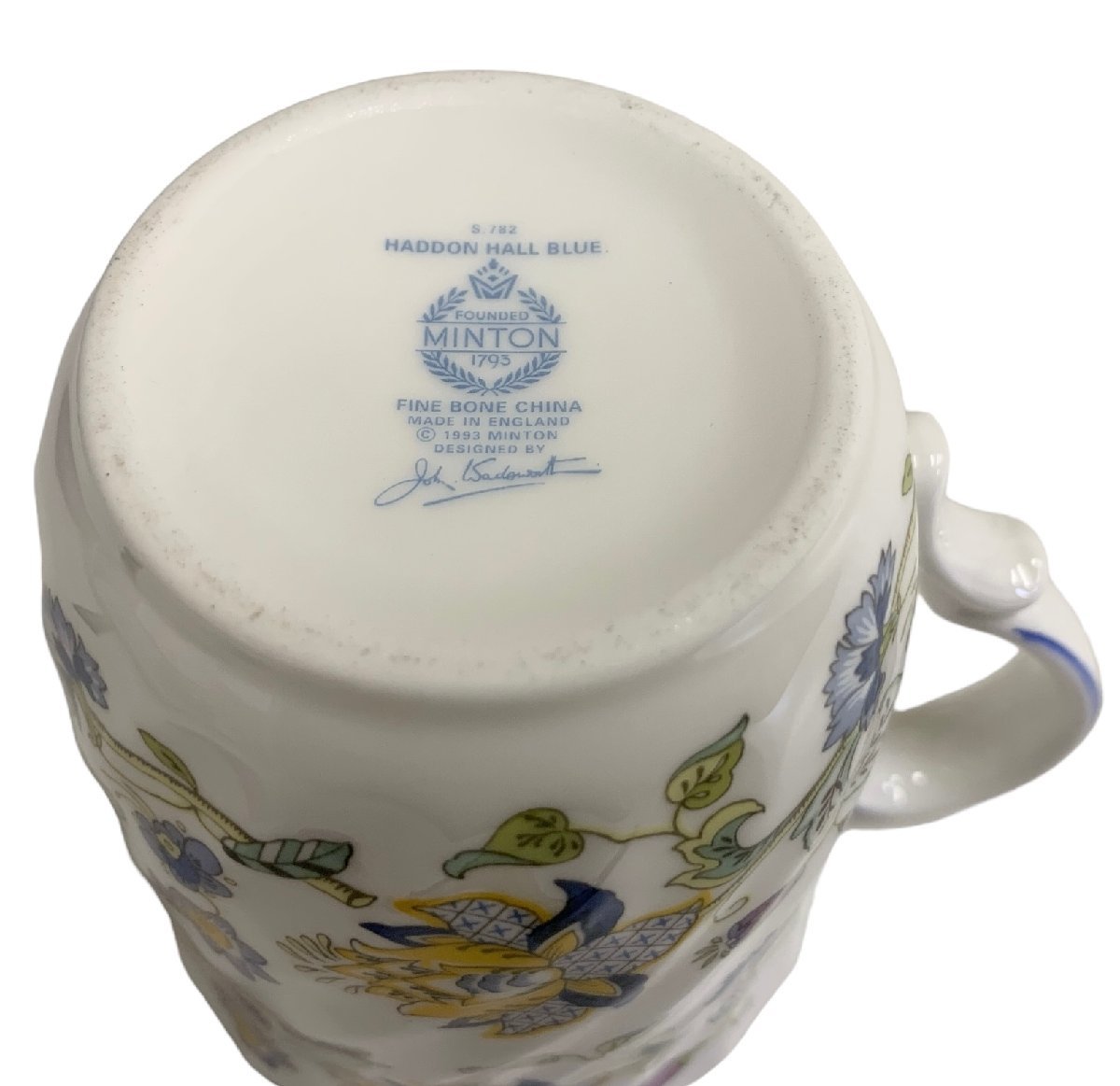 MINTON ミントン HADDON HALL ハドンホール カップ 深皿 大皿 ティーポット ティーセット プレート 花柄 ブルー_画像10