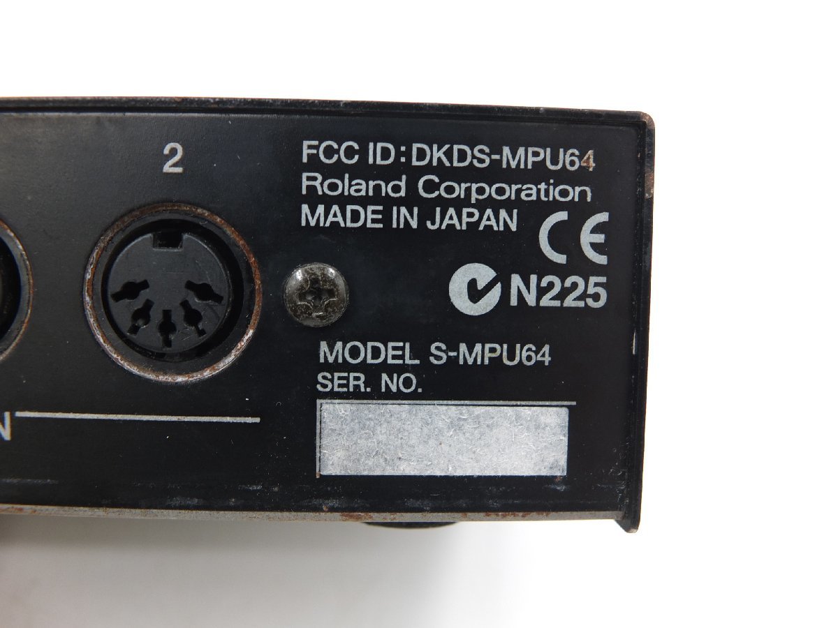 【z26087】Roland ローランド S-MPU64 USB MIDIインターフェース 通電確認済み 格安スタート_画像7