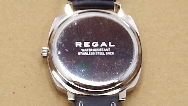 【u1087】説明文必読/着払いのみ/未使用品！REGAL WATCH 文字盤4.5cm 長さ24.5cm 非売品 外箱へこみあり _画像8