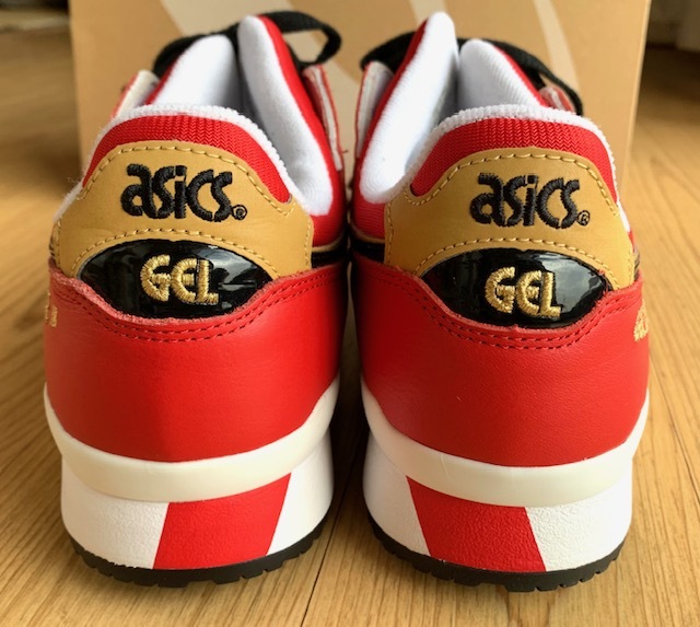 ☆新品 アシックス 27.5cm asics GEL-LYTE Ⅲ OG　1201A180 クラシック レッド×ブラック _画像5