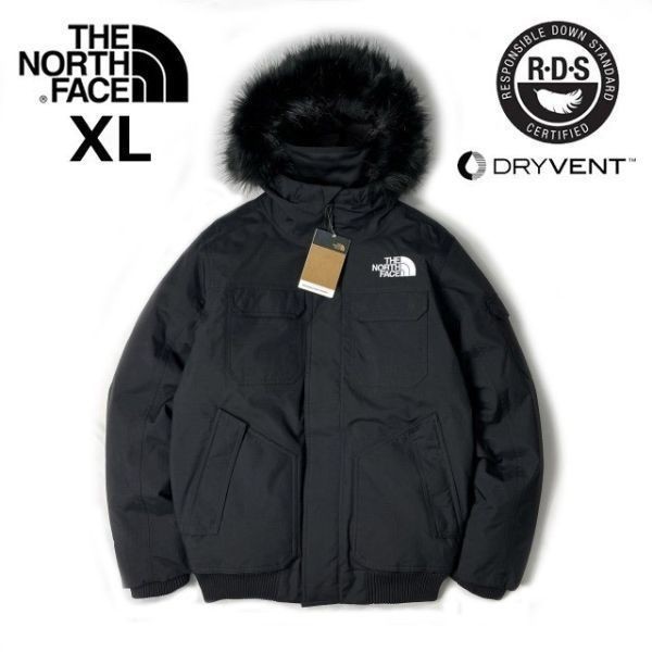 1円～!売切!【正規新品】THE NORTH FACE GOTHAM JACKET III ゴッサム ダウンジャケット US限定 高品質 防寒 撥水(XL)黒 ② 190122-175-c_画像3