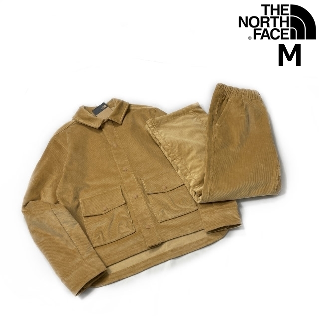 1円～!売切!【正規新品】THE NORTH FACE UTILITY CORD SHACKET&EASY PANTS セットアップ コーデュロイ シャツ US限定(M)ベージュ210903-120_画像2