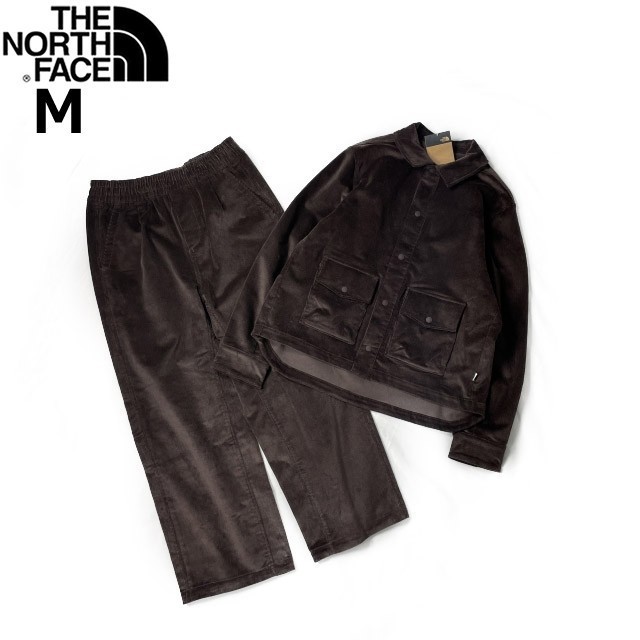 1円～!売切!【正規新品】THE NORTH FACE UTILITY CORD SHACKET&EASY PANTS セットアップ コーデュロイ シャツ パンツ US(M)茶 210903-120_画像3