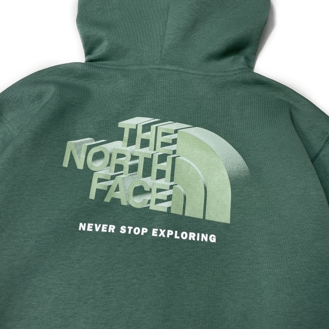 1円～!売切!【正規新品】THE NORTH FACE◆BOX NSE PULLOVER HOODIE プルオーバー パーカー 3D 2023最新 US限定 裏起毛(M)緑 181130-30_画像4