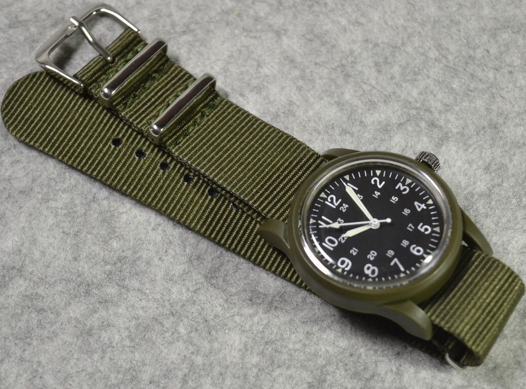 MIL-W-46374 GG-W-113 レプリカ ミリタリーウォッチ US 米軍 ベトナム NATOベルト TIMEX HAMILTON _画像3