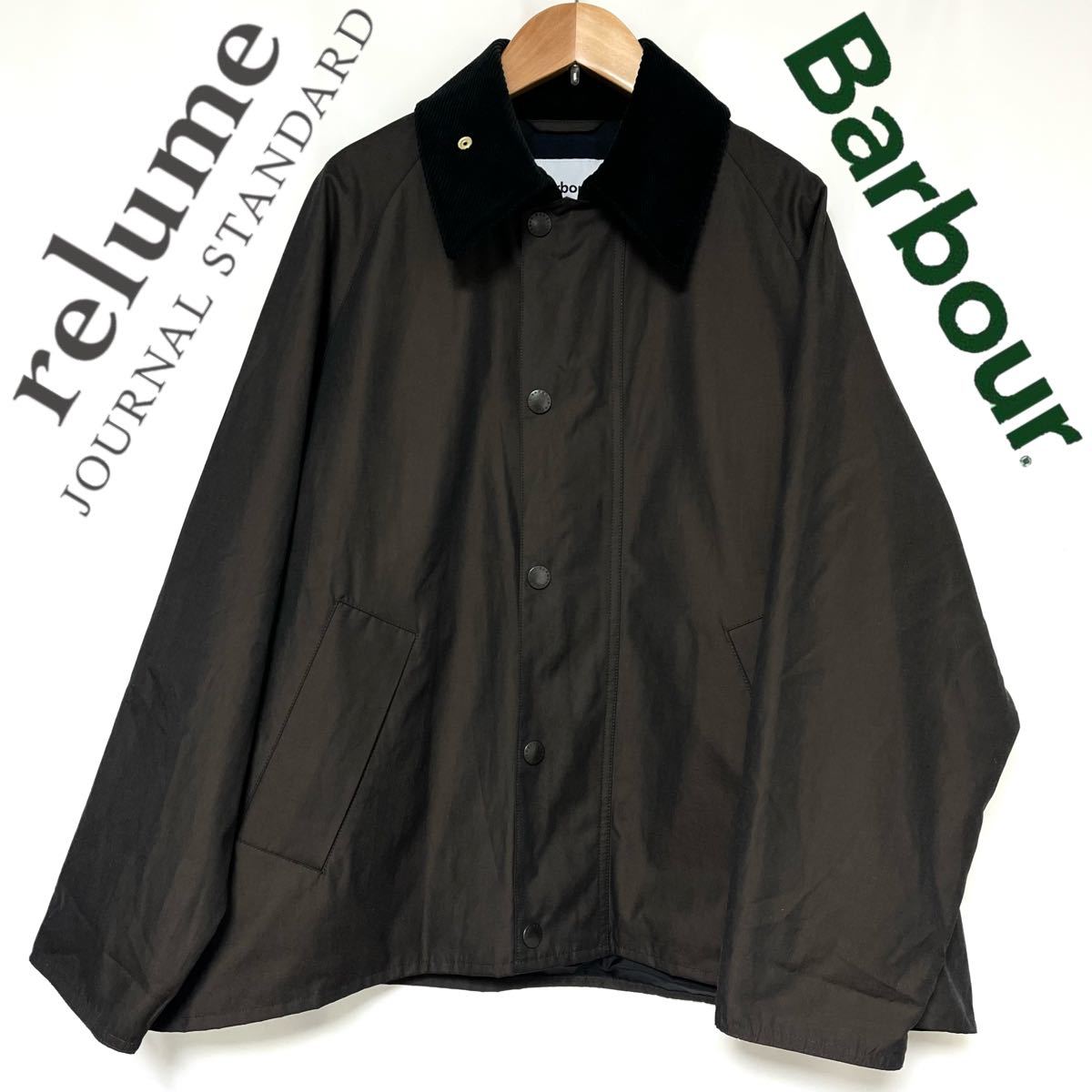 22SS JOURNAL STANDARD relume 別注 Barbour バブアー レディース RELUME TRANSPORT ジャケット ブルゾン 人気 レディース　38 ブラック_画像1