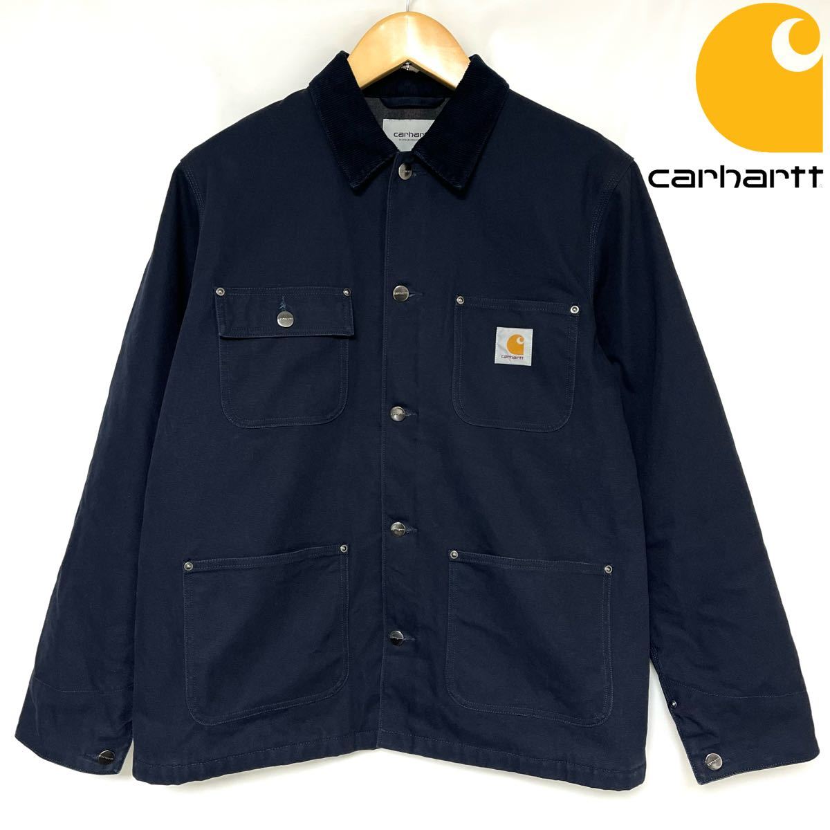 CARHARTT カーハート MICHIGAN COAT DUCK CHORE COAT ミシガンコート チョアコート メンズ カバーオール コート ジャケット　L ネイビー_画像1