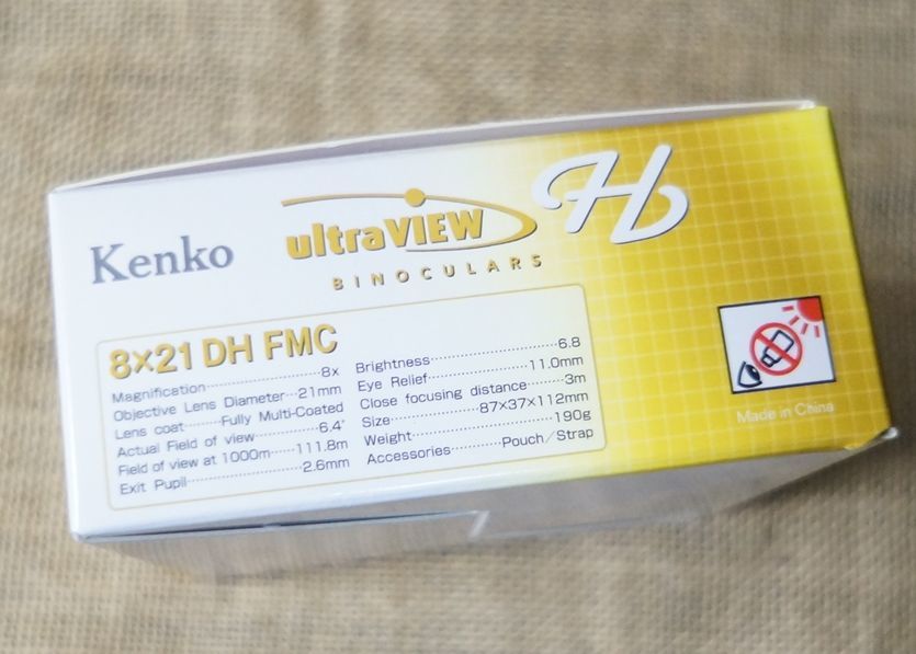  новый товар Kenko 8×21 DH FMC Limited желтый бинокль Kenko 