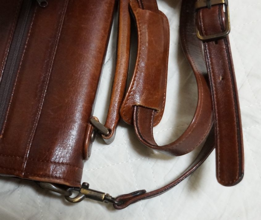 MASTER TOUCH original leather shoulder bag ma starter chi Vintage 