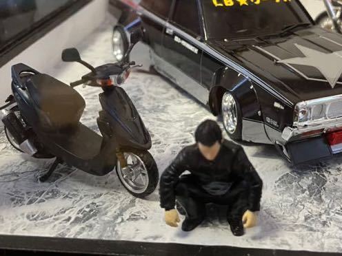 1/24 scale yan key figure 2 body geo llama hot-rodder yan key group car old car association highway racer miniature plastic model, minicar . exhibition .1/18?