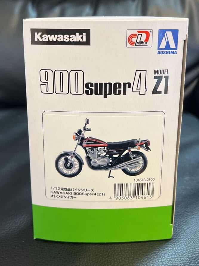 1/12 Z1 KAWASAKI 900SUPER4川崎 カワサキ オレンジタイガー ダイキャストバイク ミニカー オートバイ 青島 完成品z1 z2 zⅠ zⅡ旧車 Z900_画像4