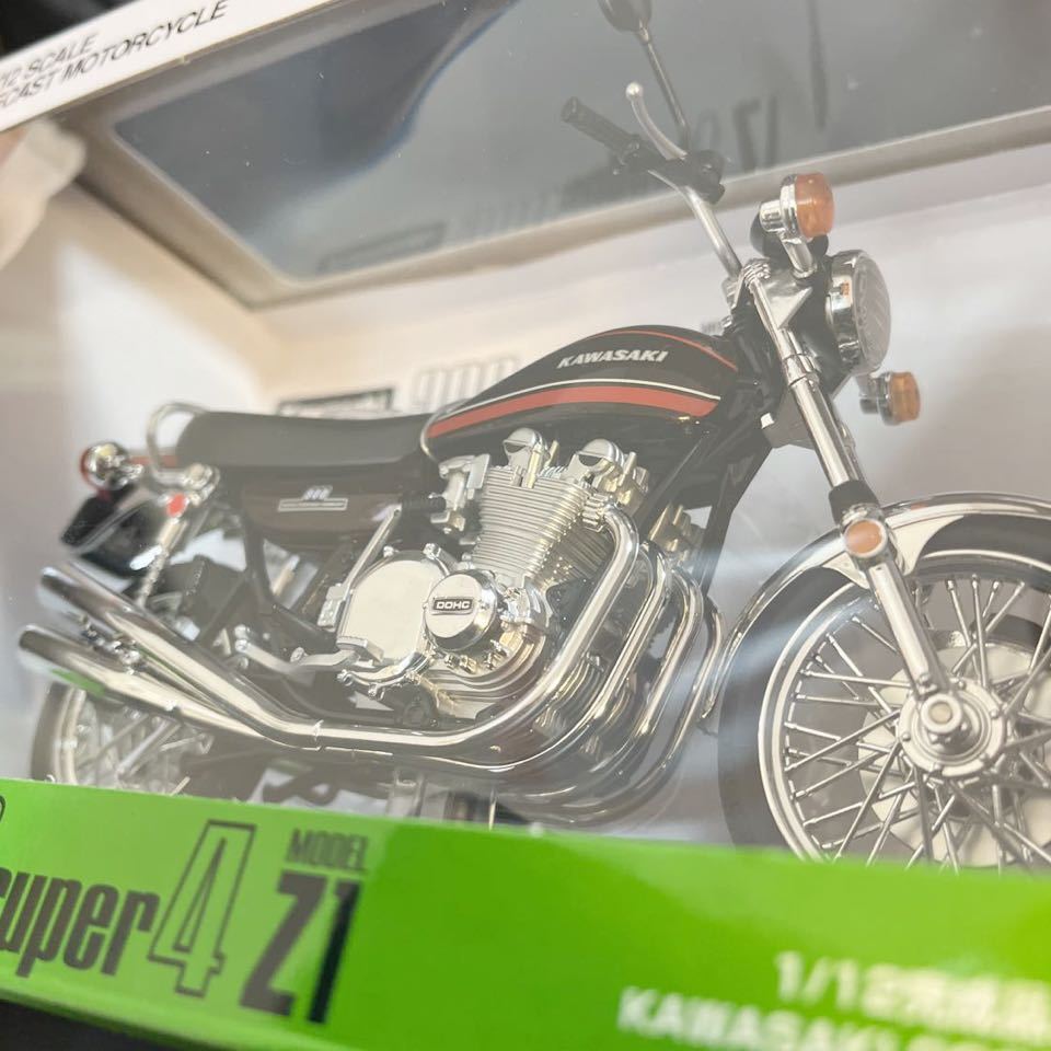 1/12 Z1 KAWASAKI 900SUPER4 Kawasaki Kawasaki orange Tiger die-cast bike minicar motorcycle blue island final product z1 z2 zⅠ zⅡ old car Z900