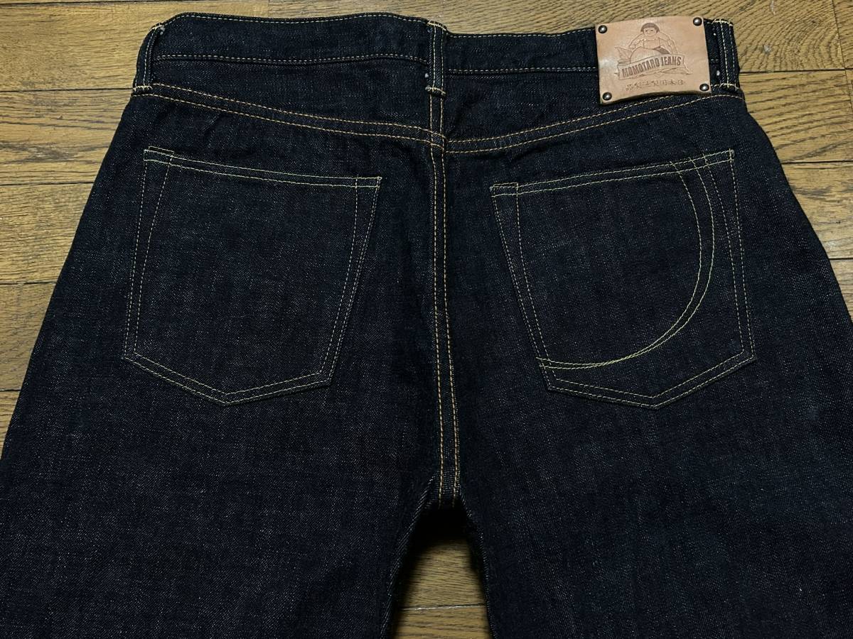 ※桃太郎ジーンズ MOMOTAROJEANS 銅丹 G014-MB 14.7oz セルビッチ デニムパンツ 日本製 濃紺 大きいサイズ 36 　　 BJBD.B_画像3