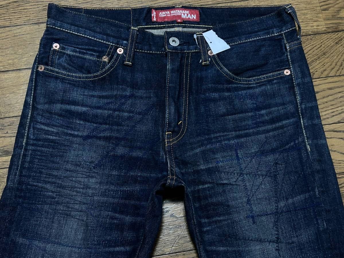 ※JUNYA WATANABE MAN COMME des GARCONS Levi's ジュンヤ ワタナベコムデギャルソンリーバイス WQ-P202ロールアップデニム日本製XS BJBD.B_画像4