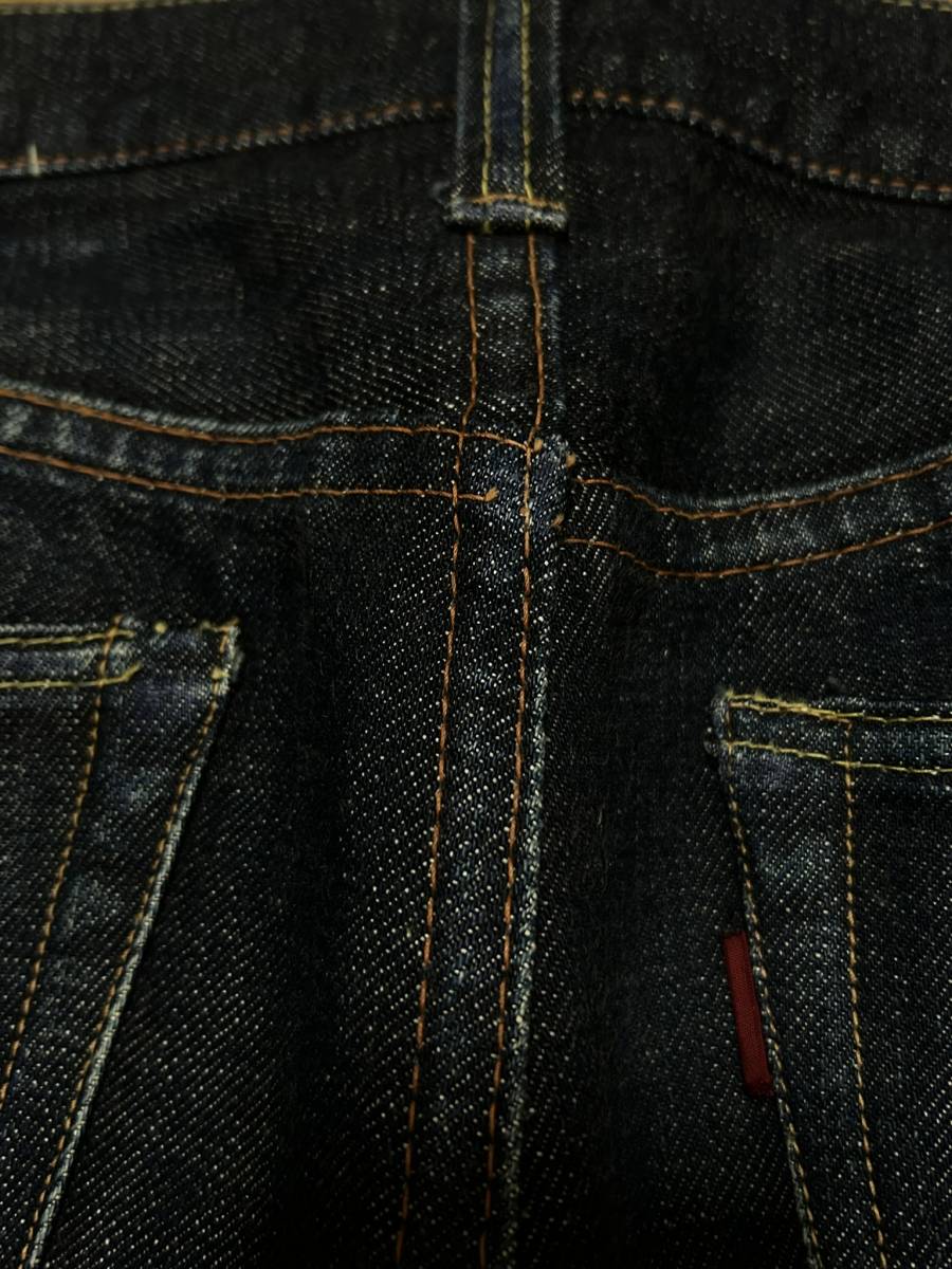 FULLCOUNT&CO Fullcount Lot 1108 cell bichi button fly Denim pants made in Japan dark blue large size 35 BJBD.B