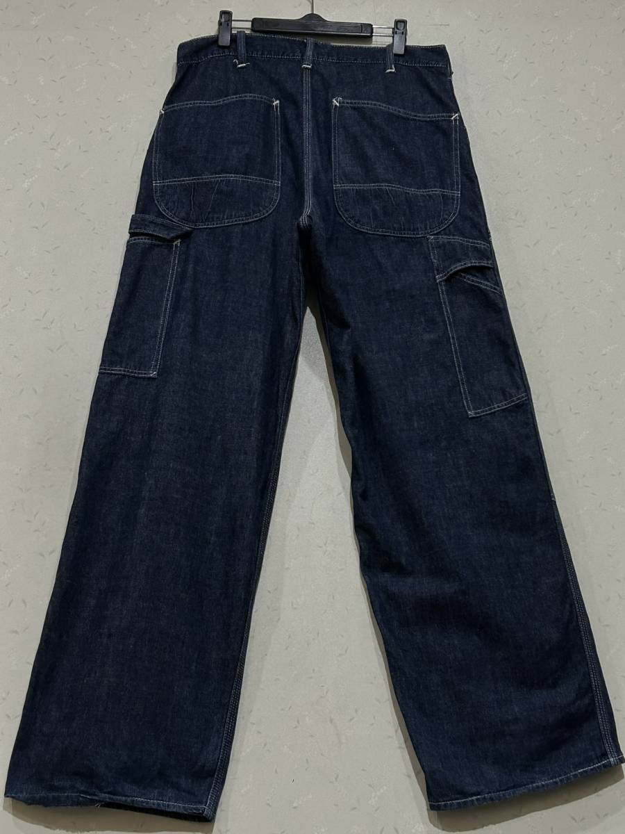 *WARE HOUSE Warehouse double knee pe Inter Denim pants made in Japan dark blue BJBD.B