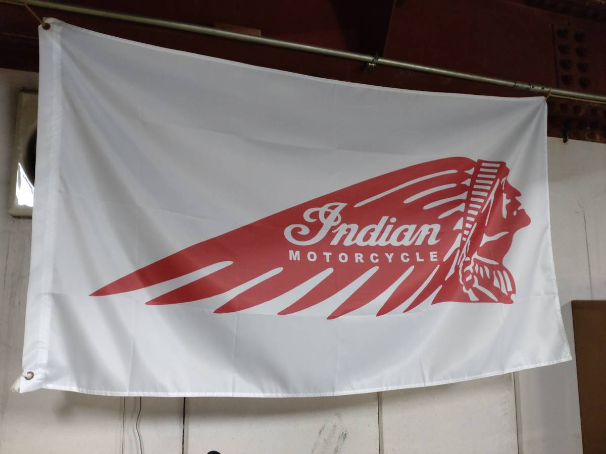 中古 インディアン バナー ３点セット 旗 フラッグ Indian Motorcycle スカウト チーフ ロードマスター_画像4