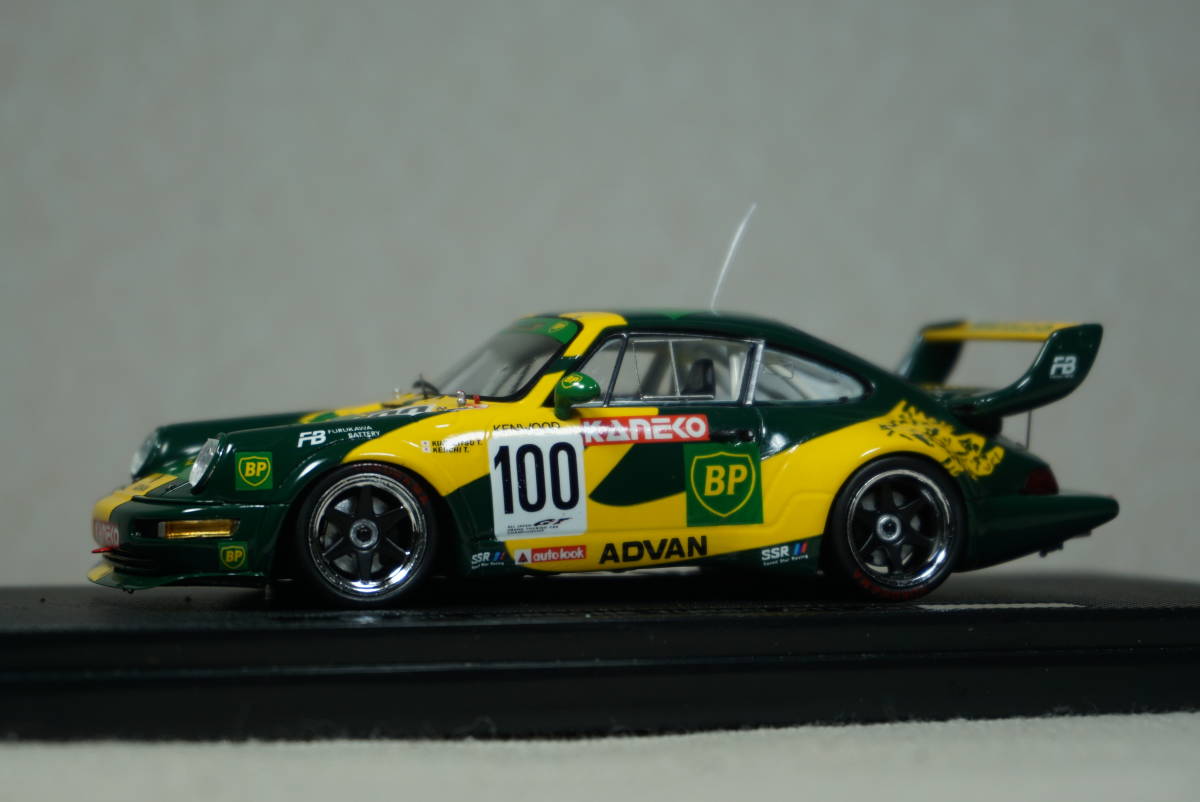 1/43 JGTC 高橋 土屋 EBBRO Porsche 911 RSR Turbo GT1 BP oil #100 1995 GT500 takahashi tutiya team kunimitsu Kaneko 964 オイル