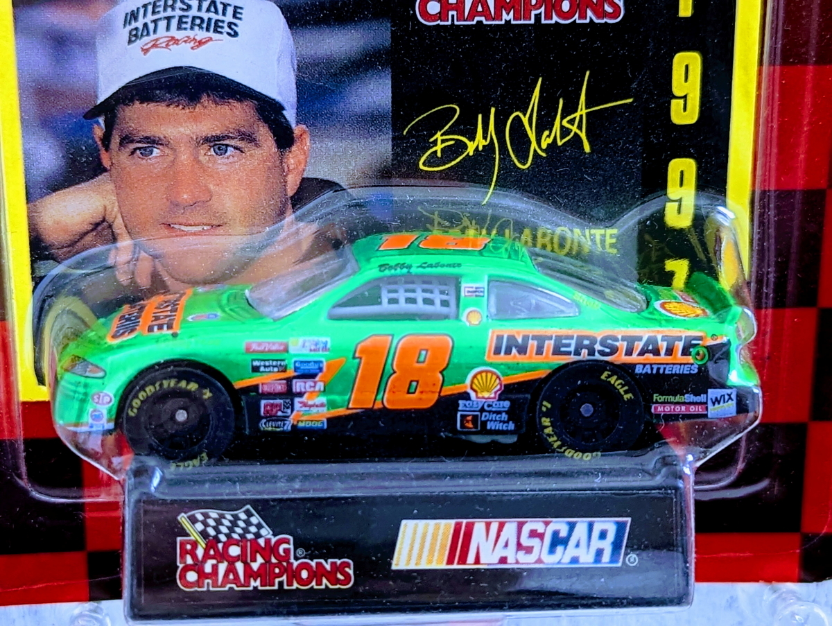 ◆ナスカー NASCAR◆ボビー・ラボンテ INTERSTATE BATTERIES Bobby Labonte PONTIAC◆*難 1997 RACING CHAMPIONS レーシング チャンピオン_画像2