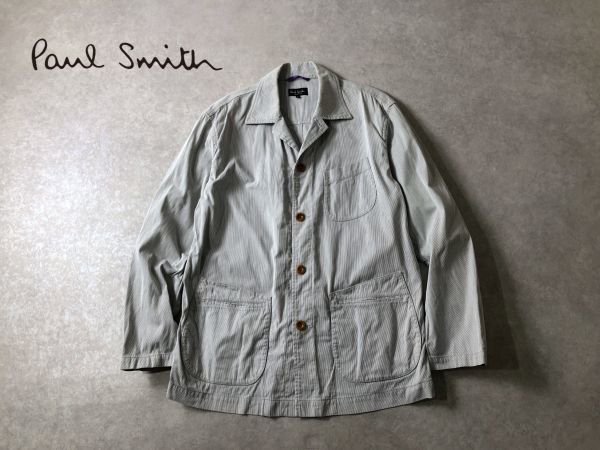 美品●Paul Smith●春物ストライプ カバーオール ジャケット●ポールスミス_画像1