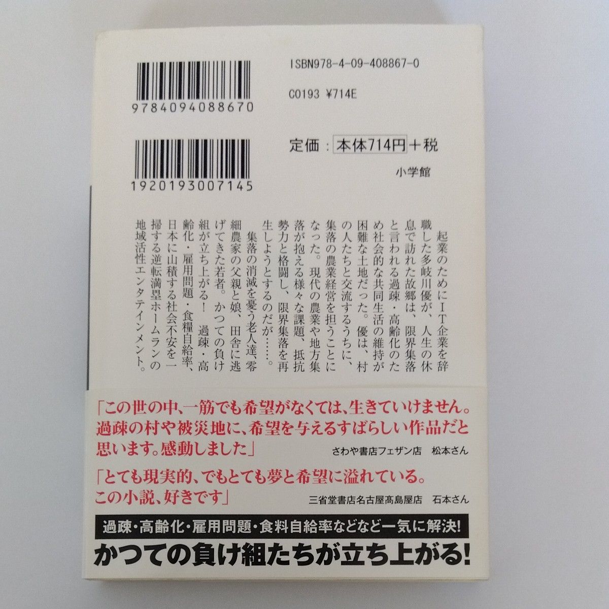 限界集落株式会社 （小学館文庫　く６－６） 黒野伸一／著