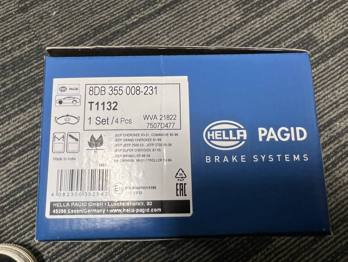  new goods unused # Jeep Wrangler Cherokee 7MX front brake pad PAGID HELLA product number 8DB355008231