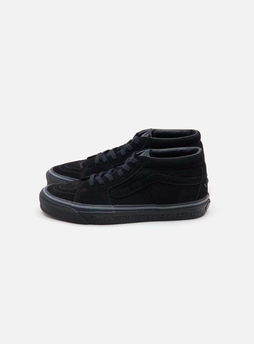 ★ NEIGHBORHOOD ネイハーフッド VANS バンズ Sk8-Mid 83 DX スエードレザー BLACK ブラック US11 29cm 新品_画像2