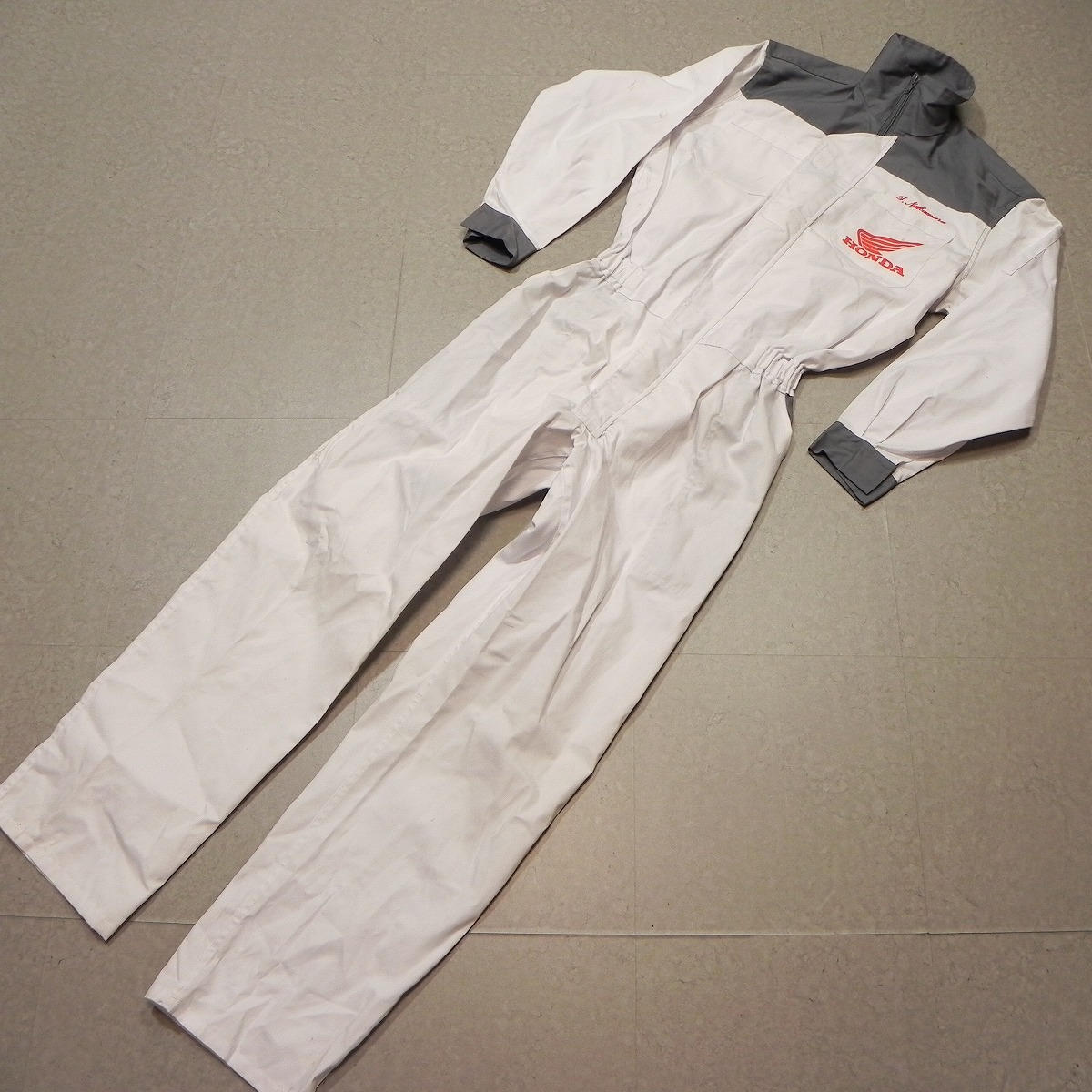 l192* Honda accessory swing HONDA * long sleeve coveralls LL working clothes used all-in-one *