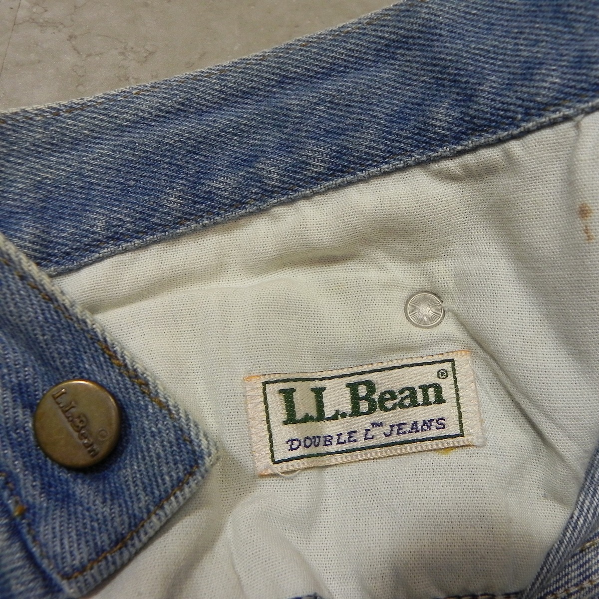 l349★ 80s 90s USA製 L.L.Bean Double L エルエルビーン デニムパンツ ジーンズ 34 古着 Vintage ヴィンテージ Classic Fit ★_画像5