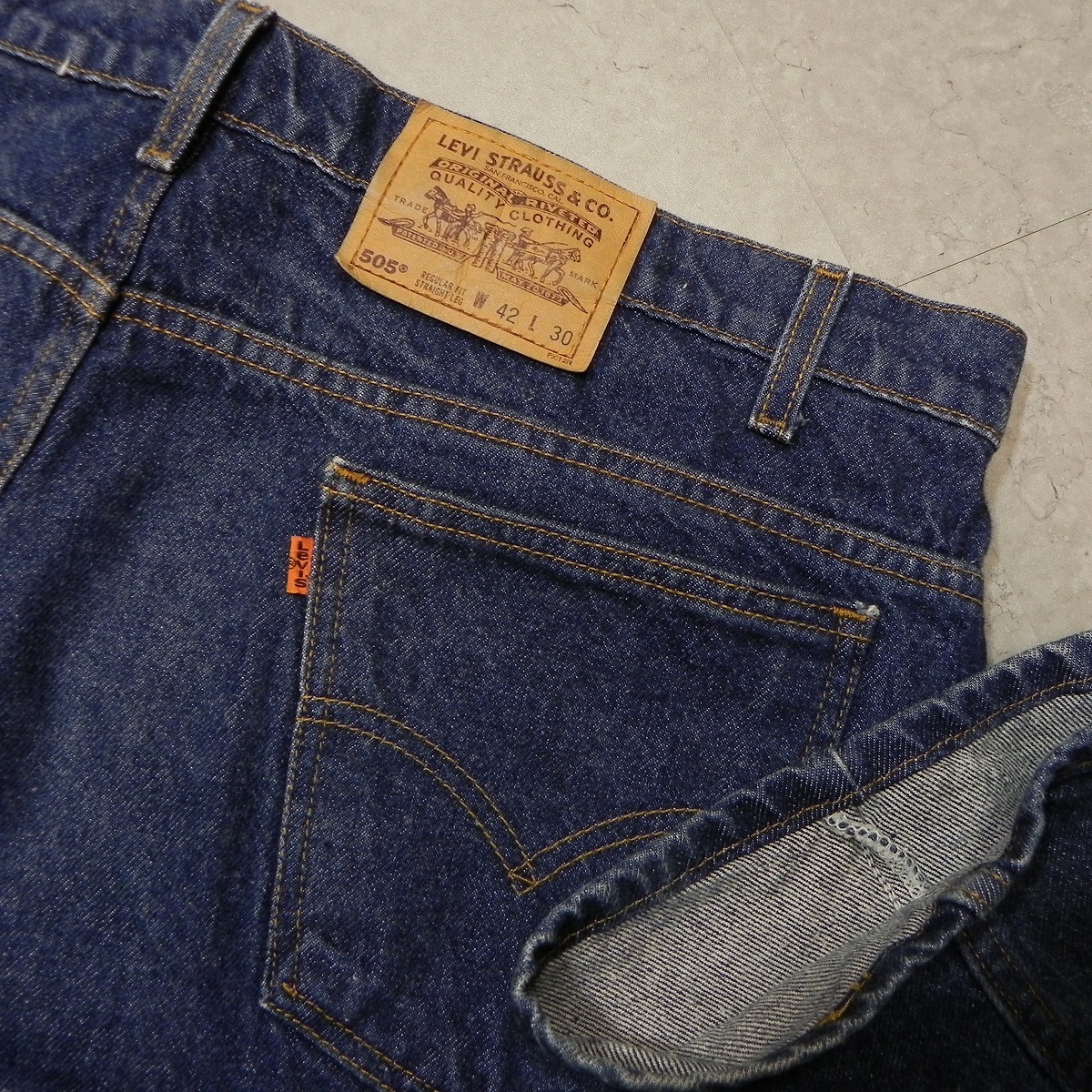 l382* 90s Levi\'s 505 old clothes jeans W42 L30 strut Denim pants Levis Levi's 90 period Vintage *