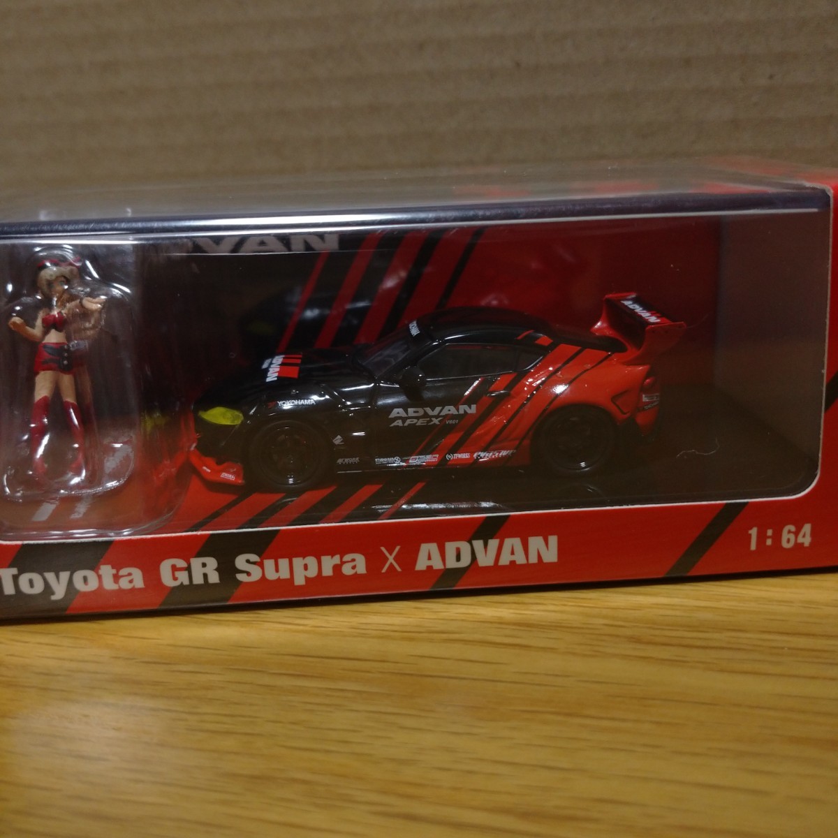 1/64 TOYOTA GR Supra ADVAN YOKOHAMA TIRE minicar ミニカー トヨタ スープラ アドバン グッズ コレクション ロゴ collection logo 2021_画像1